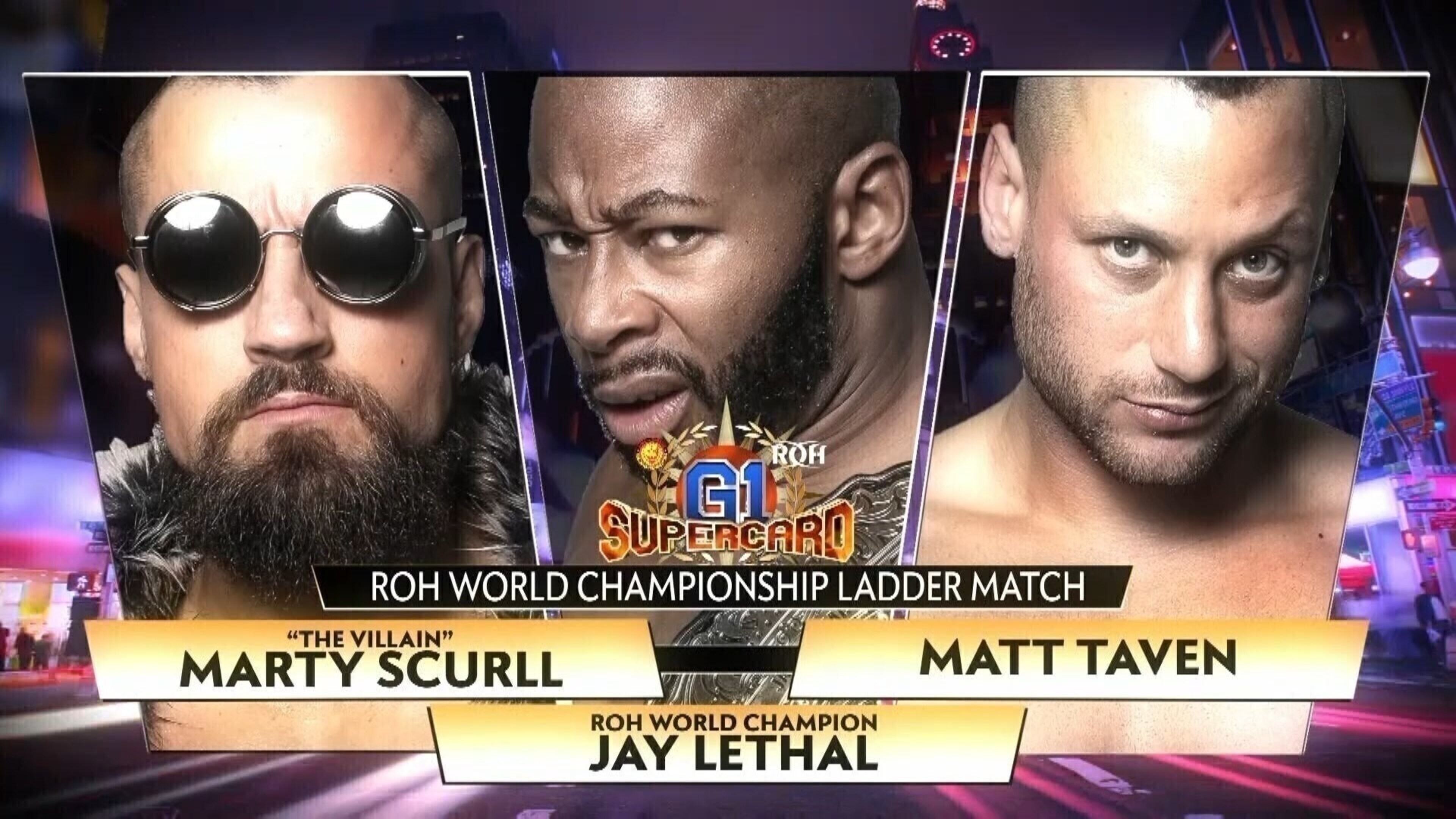 9th: ROH WORLD CHAMPIONSHIP MATCH 3WAY LADDER MATCH Jay Lethal vs Matt ...